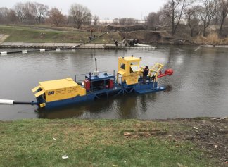 Kharkiv bought a new dredger to clean rivers 