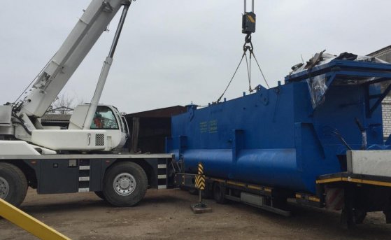 The dredger mark HCC 800-40-F-GR has been sent to the customer from Latvia